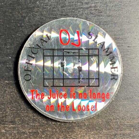Vintage 1990's OJ Simpson in the Slammer 3 Pog Slammer Bundle - Picture 4 of 9